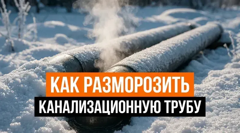 Как разморозить канализационную трубу: проверенные способы для труб из НПВХ, ПП и металла