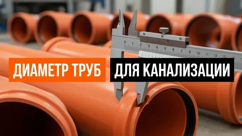 Диаметр труб для канализации: как подобрать правильно