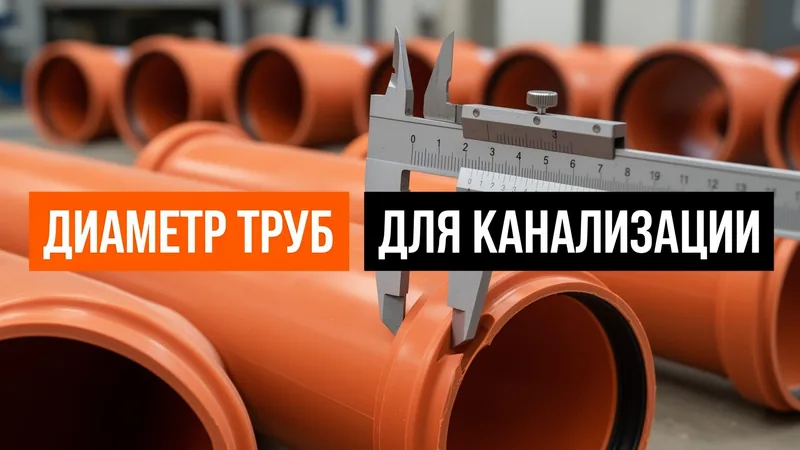 Диаметр труб для канализации: как подобрать правильно