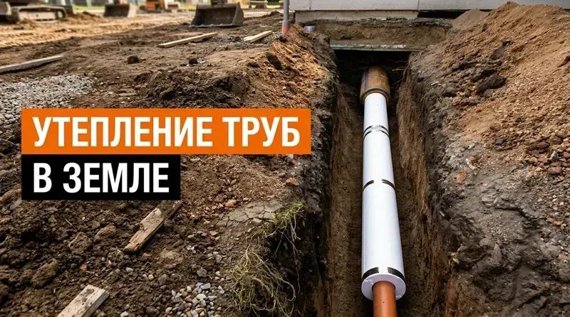 Как утеплять канализационные трубы в земле: полное руководство для наружной канализации из НПВХ
