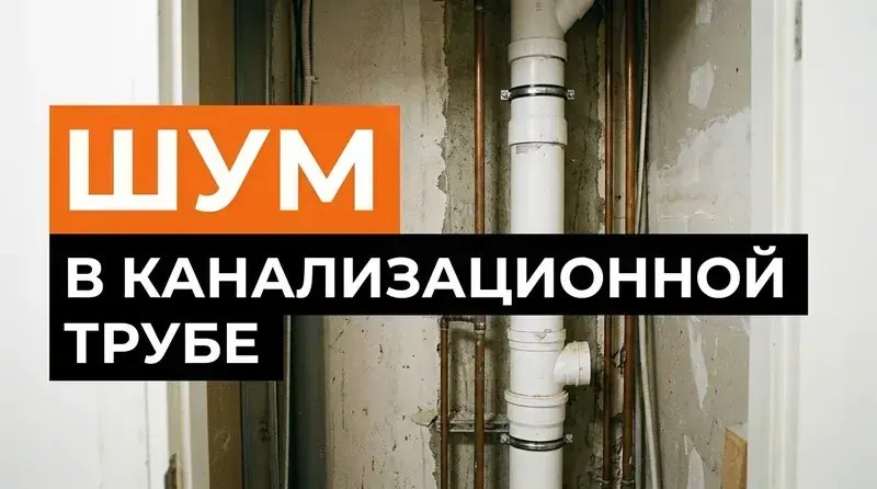 Шум в канализационной трубе — почему возникает и как от него избавиться