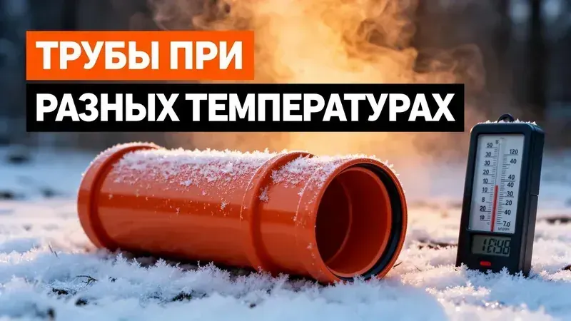 Канализационная труба — эксплуатация при разных температурах: полное руководство