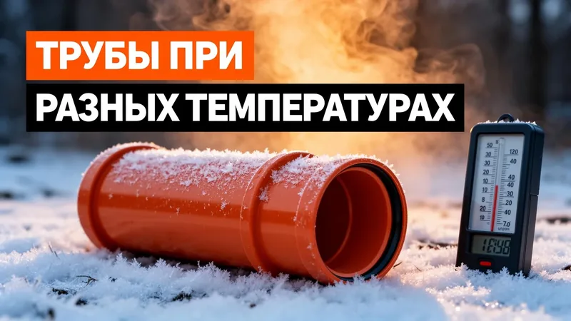 Канализационная труба — эксплуатация при разных температурах: полное руководство
