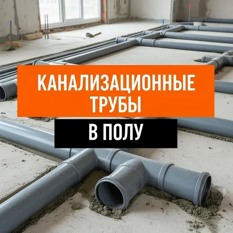 Как залить канализационные трубы в пол: руководство для НПВХ и ПП