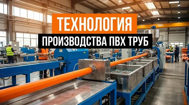 Технология производства ПВХ труб — от гранулы до готового изделия