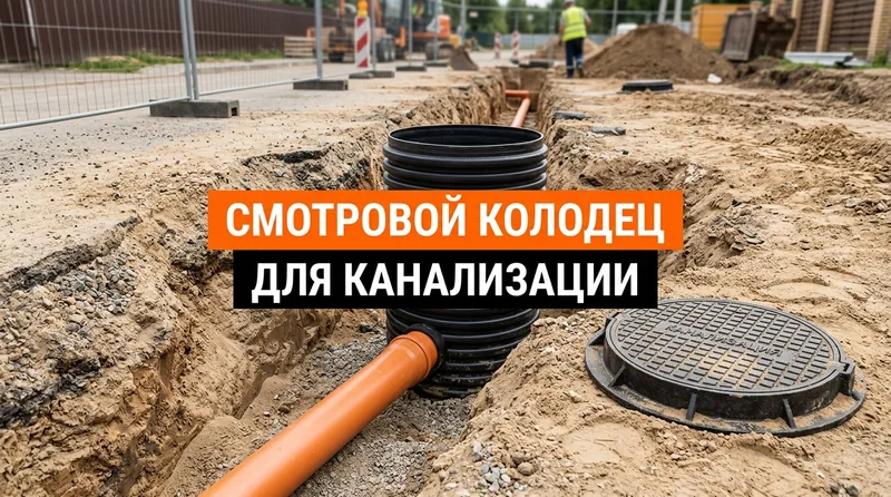 Смотровой колодец для канализации: где обязателен, из чего собрать и как обслуживать