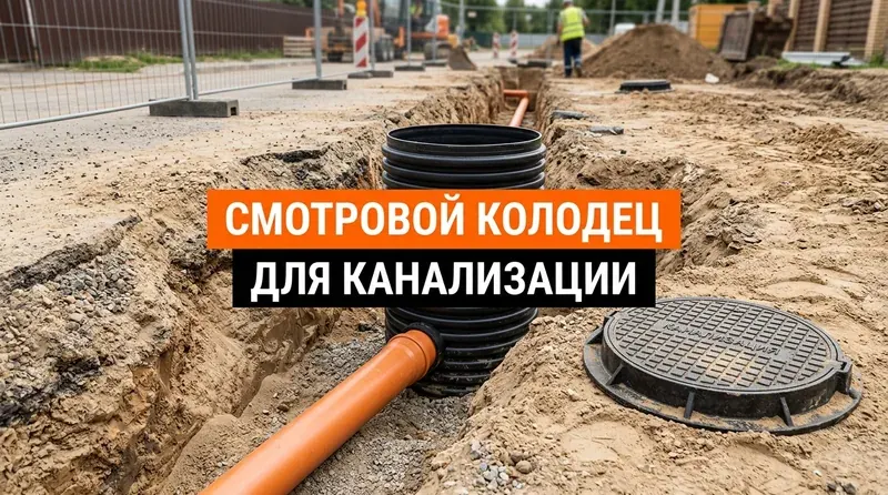 Смотровой колодец для канализации: где обязателен, из чего собрать и как обслуживать