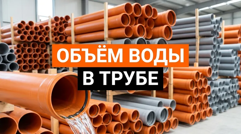 Калькулятор объёма воды в трубе