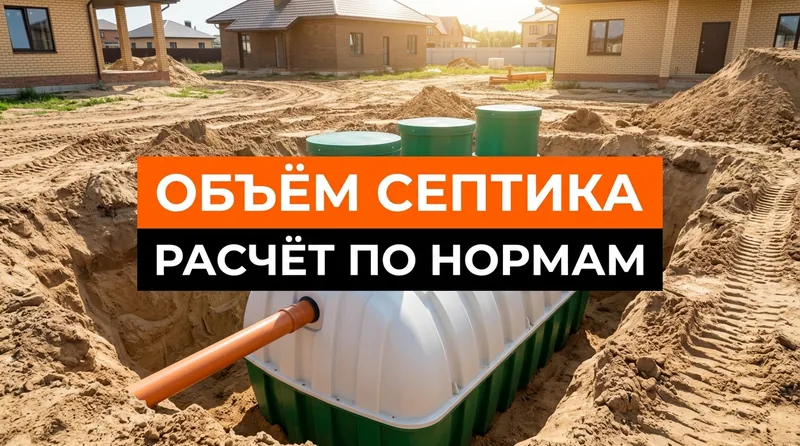 Калькулятор объёма септика