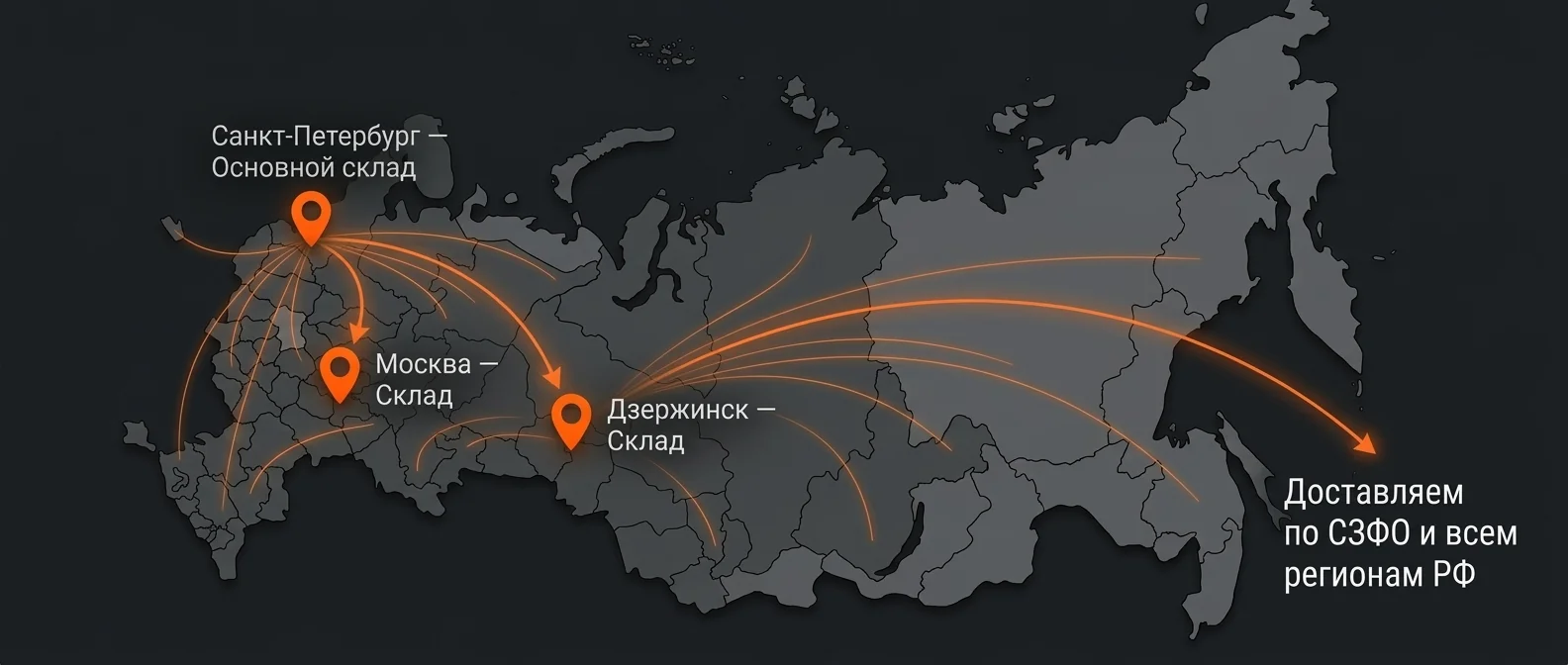 Карта доставки по России