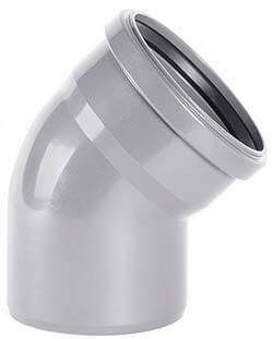 Отвод ПВХ Хемкор для систем внутренней канализации