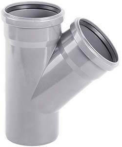 Тройник ПВХ Хемкор для систем внутренней канализации